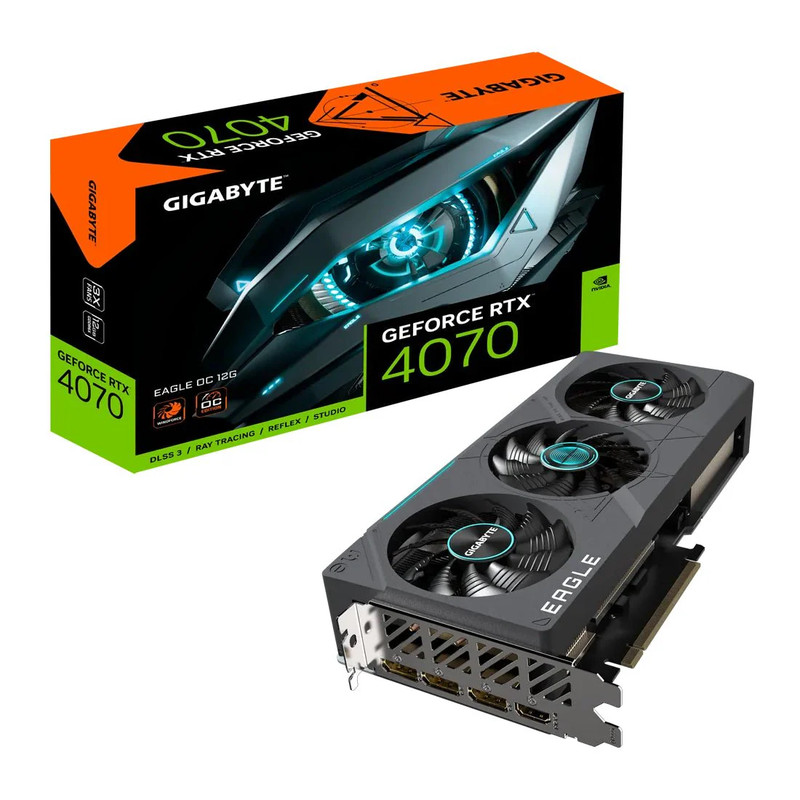 Gigabyte GeForce RTX 4070 Eagle OC 12G Graphics Card - كرت شاشة